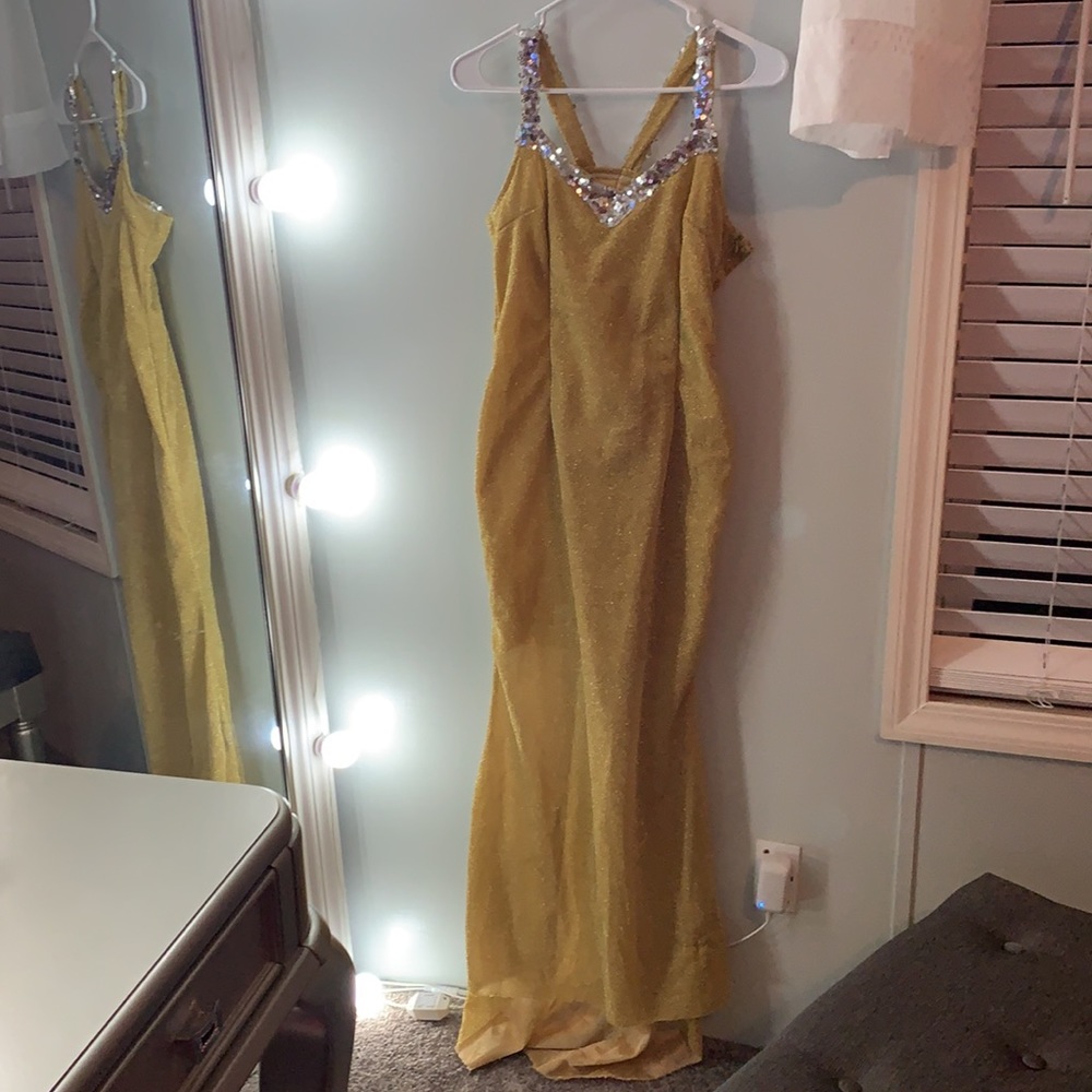 Gold and silver dress